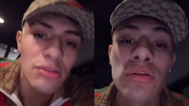 El Bogueto golpea a un hombre que agredió a su novia Ximena,