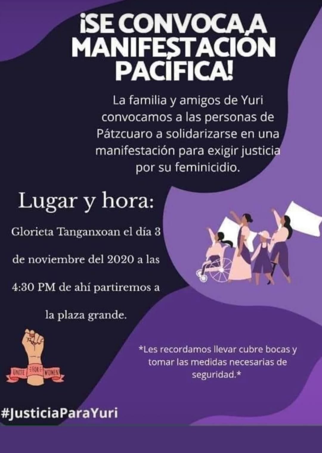 Protesta por feminicidio