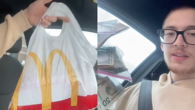 Mc Donald's le entrega por error dinero en lugar de su pedido