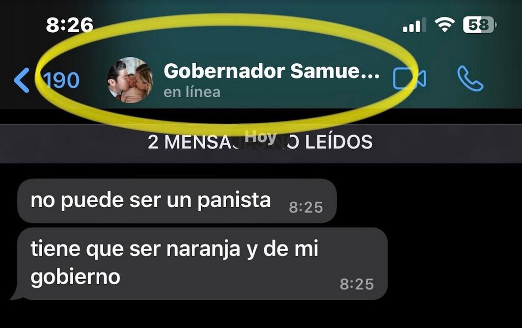 Chat de Samuel García y Plácido Garza