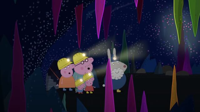 Explorando cuevas con Peppa Pig