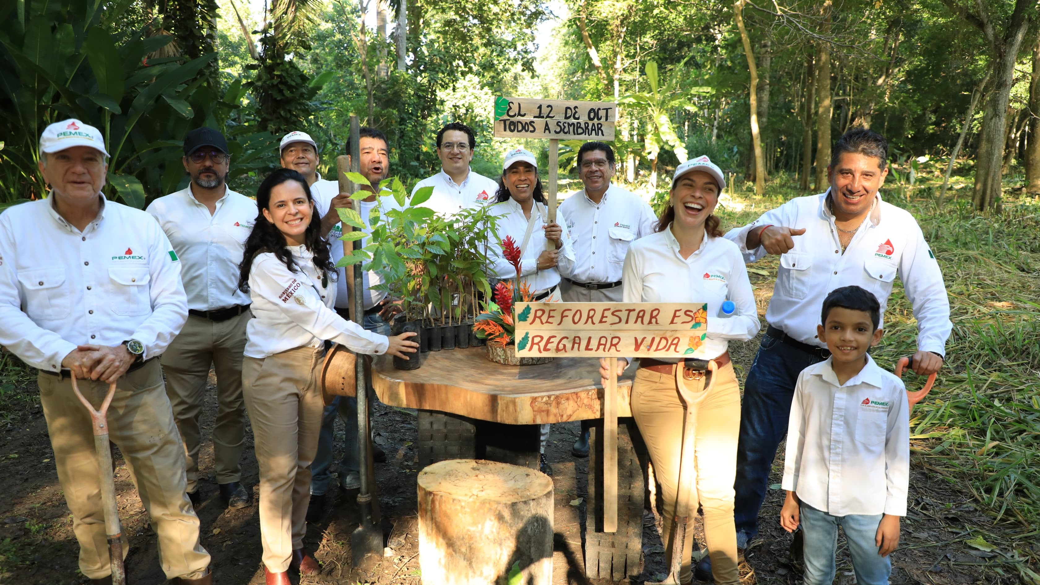 Jornada de Reforestación en Tabasco cumple su meta de plantar más de 2 mil árboles