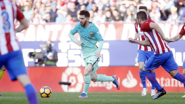 Messi anotó el gol del triunfo para los del Barça