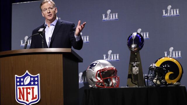 Goodell habló ante los medios en Atlanta.