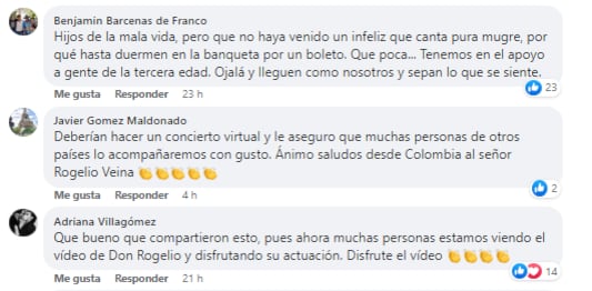 Reacciones al abuelito que dio concierto en traje de mariachi y nadie fue