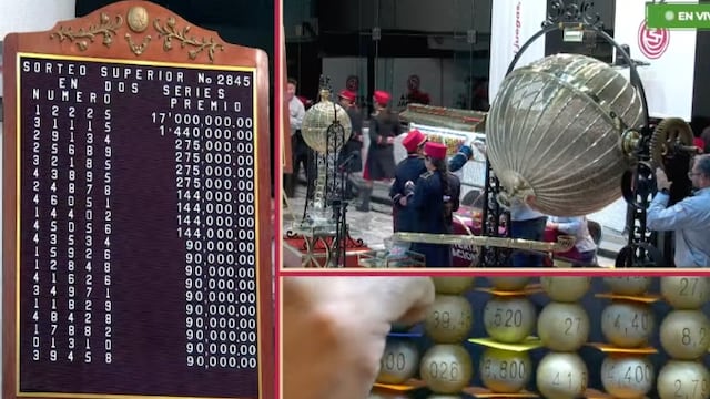 Resultados Sorteo Superior 2845 de Lotería Nacional: Ganadores de hoy 23 de mayo