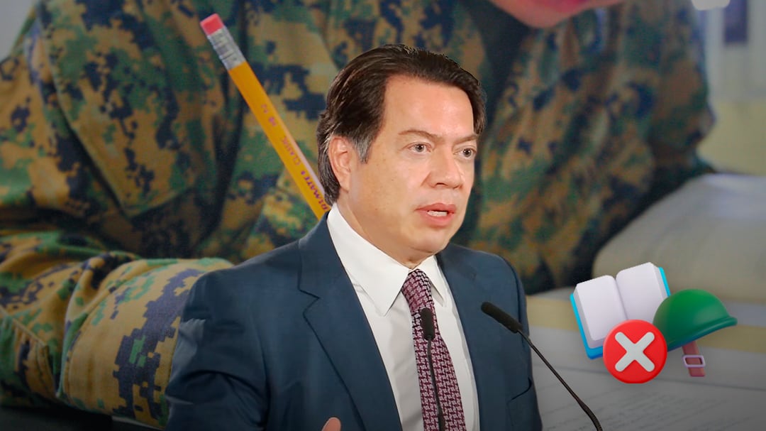 Mario Delgado rechaza la educación militarizada: “No está permitida por la ley”