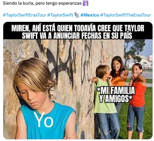 Memes aseguran que Taylor Swift hará un anuncio para conciertos en México