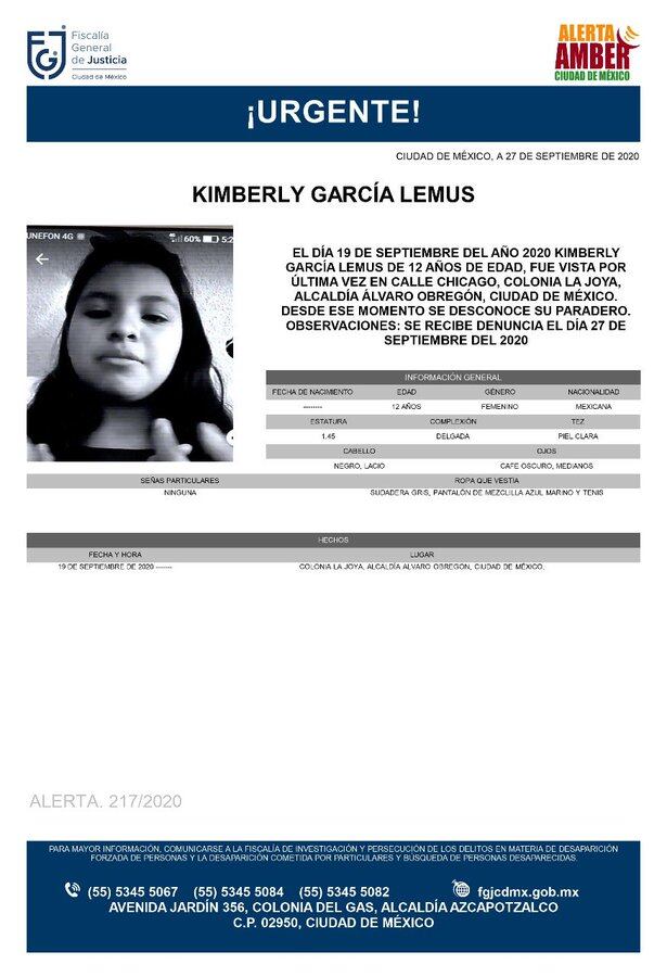 Ficha de búsqueda de Kimberly