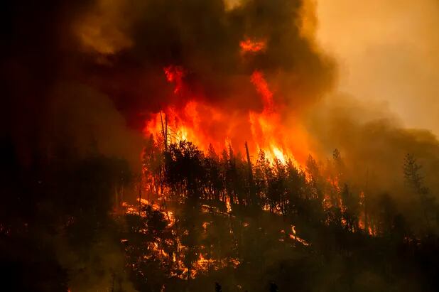 Por incendio McKinney en California evacúan a más de 2 mil residentes; más de 20 mil hectáreas afectadas