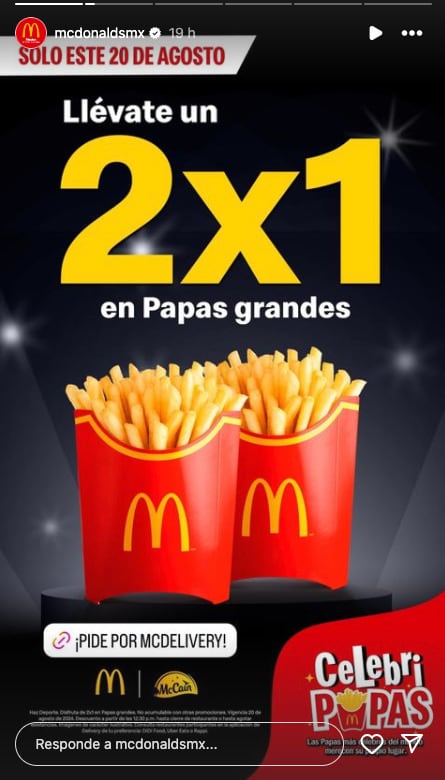 La promoción de McDonald's por el Día de la Papa Frita