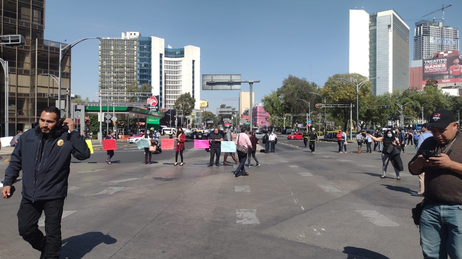 Manifestación en @DRC_Vialidad