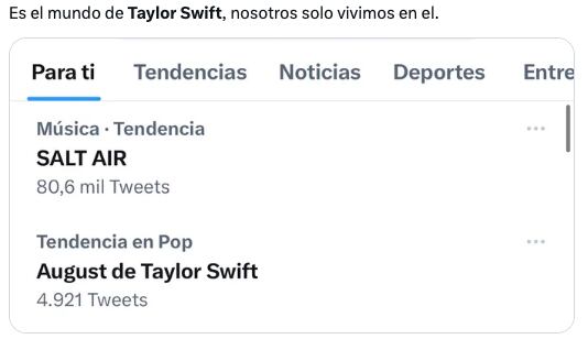 Memes dan la bienvenida a agosto 2023 con August, canción de Taylor Swift