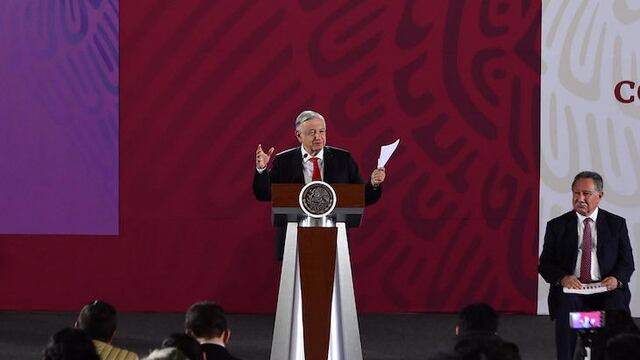 El presidente López Obrador en conferencia de prensa