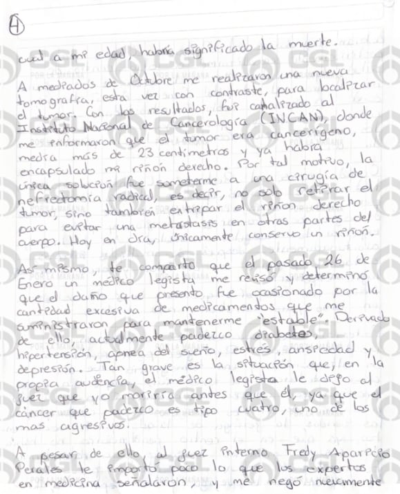 Cuauhtémoc Gutiérrez de la Torre denuncia maltrato en penal