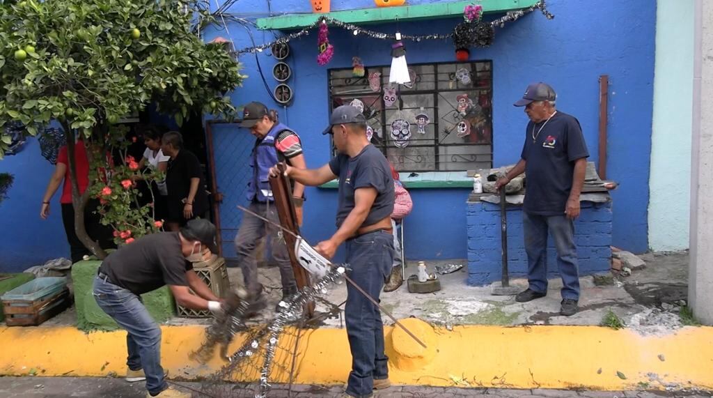 Lía Limón informa sobre retiro de 140 toneladas de artículos para apartar lugares.