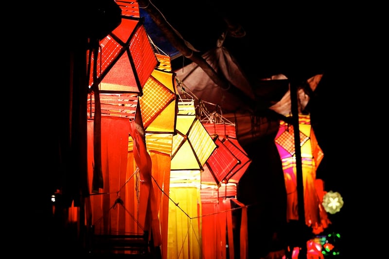 Luces para el festejo del Diwali