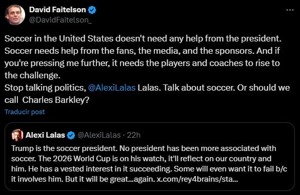 David Faitelson responde a Alexi Lalas