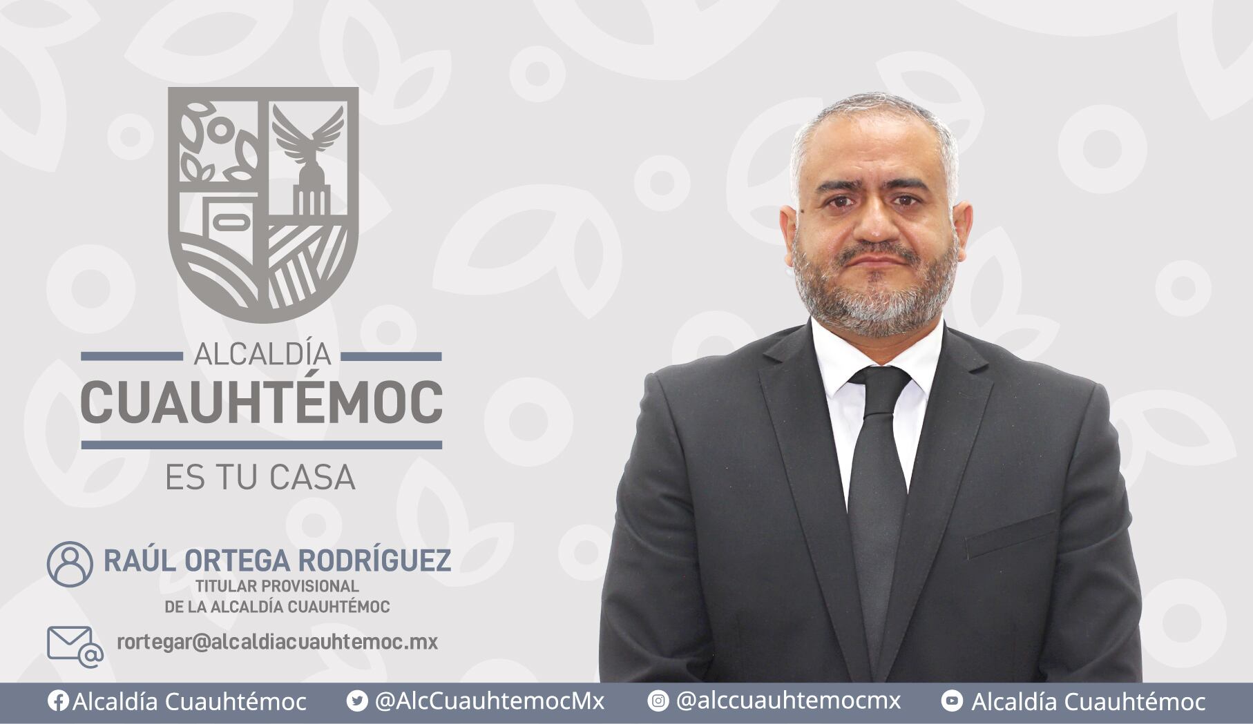Raúl Ortega Rodríguez, alcalde sustituto en Cuauhtémoc