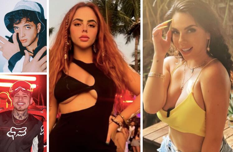 Lizbeth Rodríguez, Ana Cisneros, Brandon Meza, El Rufas