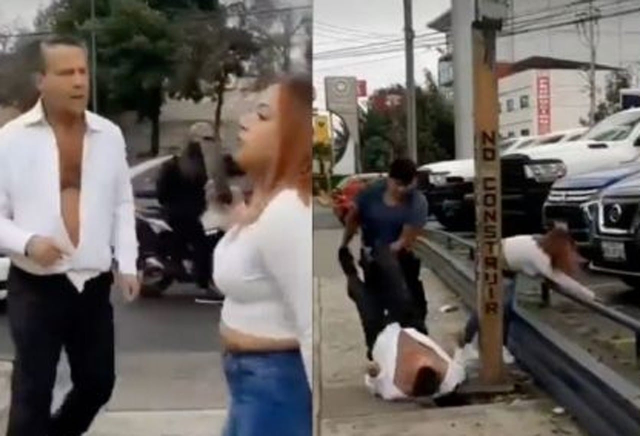 Alfredo Adame, pelea callejera