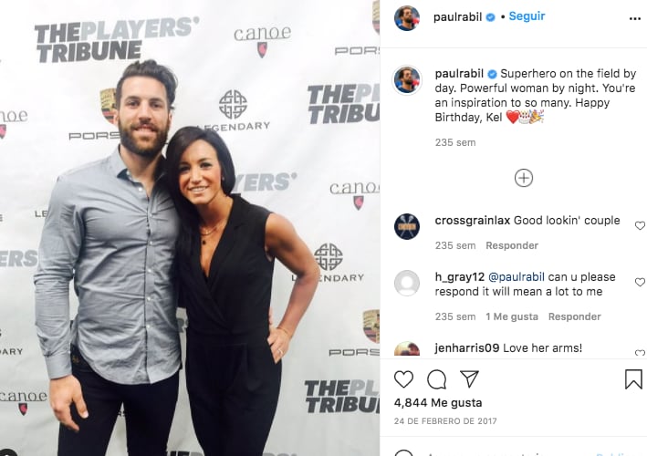 Paul Rabil con Kelly Berger