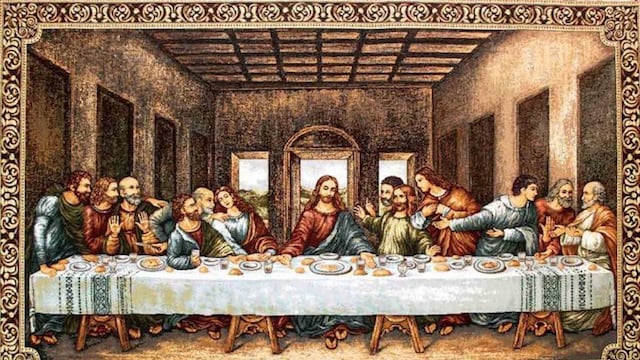 La última cena.