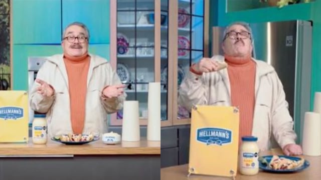 ¡Lo logró! Pedro Sola repitió el anuncio de mayonesa Hellmann’s con rotundo éxito