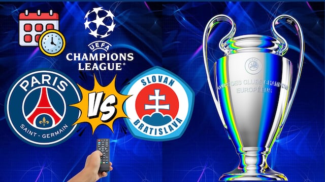 PSG vs Slovan Bratislava: Hora y canal para ver el partido de la Jornada 1 de la Champions League.