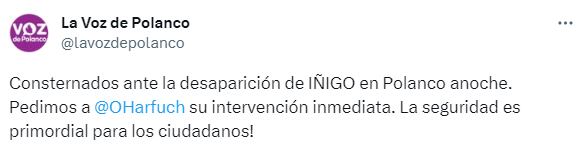Piden a Omar García Harfuch por desaparición de Iñigo Arenas Saiz