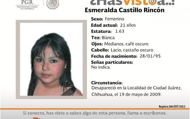Ficha de búsqueda de Esmeralda