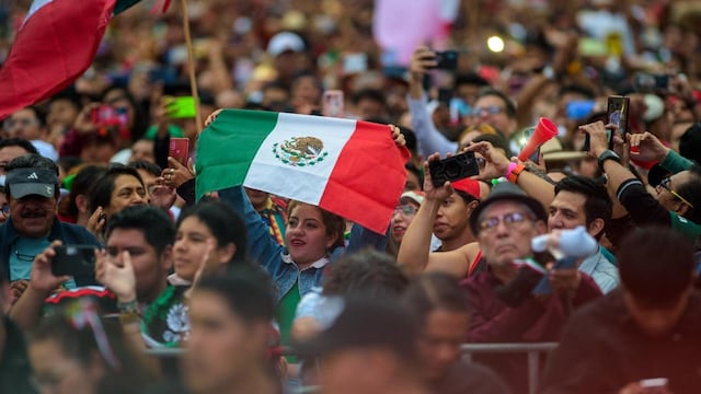 Grito de Independencia en el Zócalo CDMX