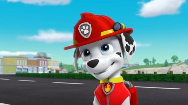 Dibujos de Marshall de Paw Patrol por el Día del Bombero para colorear