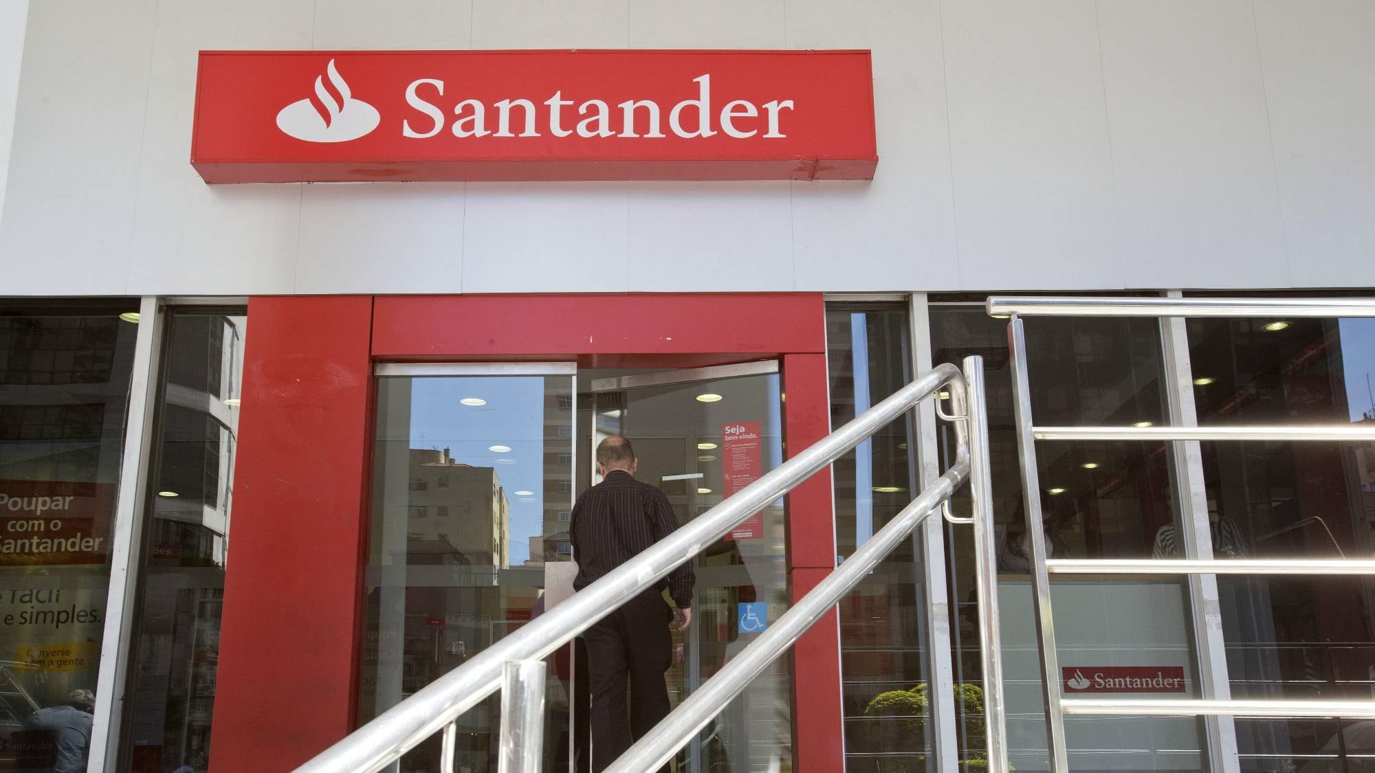 Una sucursal del banco Santander en Europa