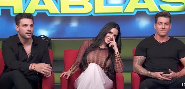 Nicola Porcella, Dania Méndez y Agustín Fernández