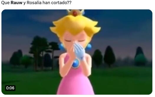 Memes lloran la ruptura de Rosalía y Rauw Alejandro