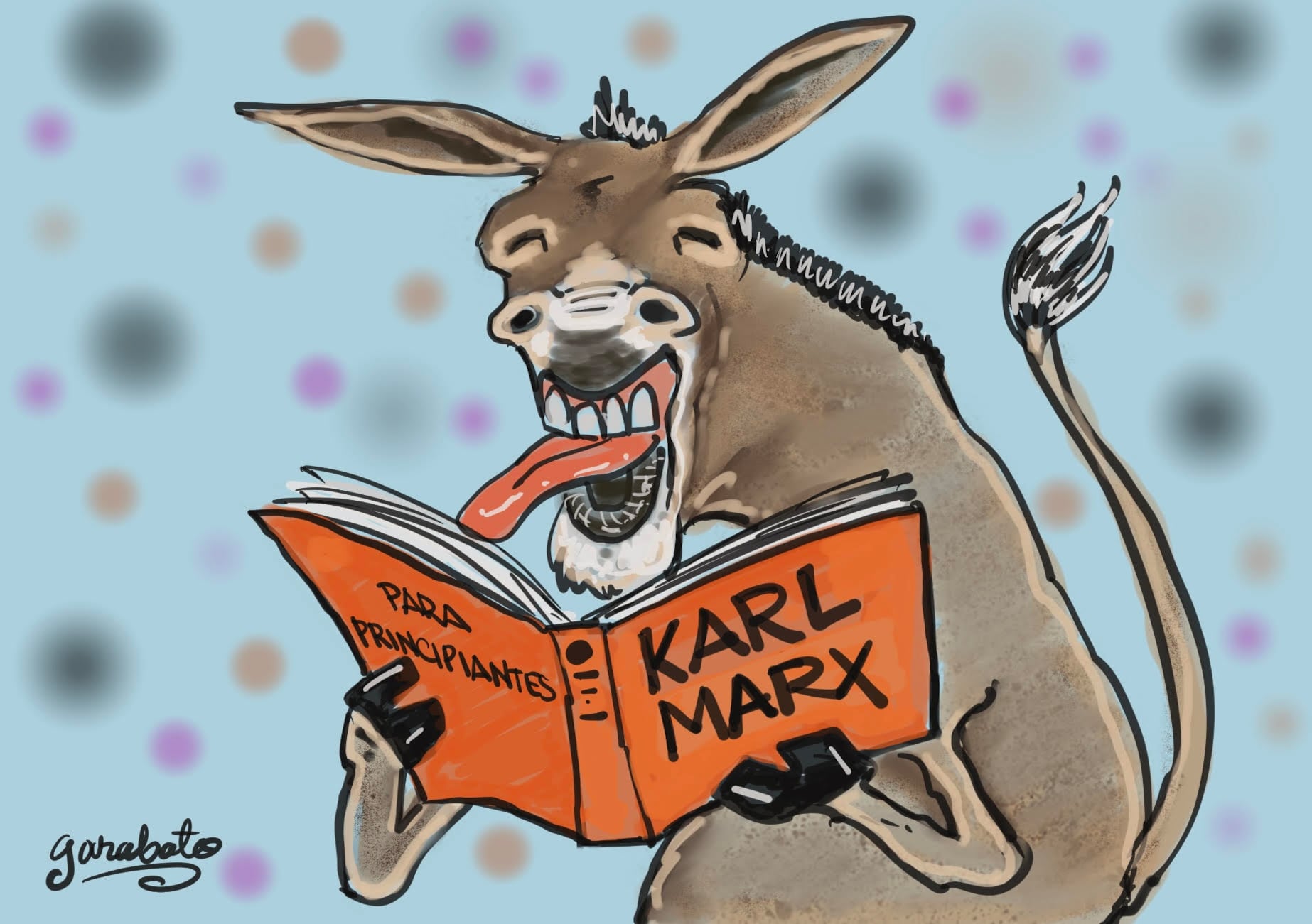 Leyendo a Karl Marx, por Garabato