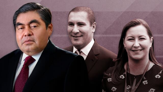 Miguel Barbosa, Rafael Moreno Valle y Martha Érika Alonso, ex gobernadores de Puebla