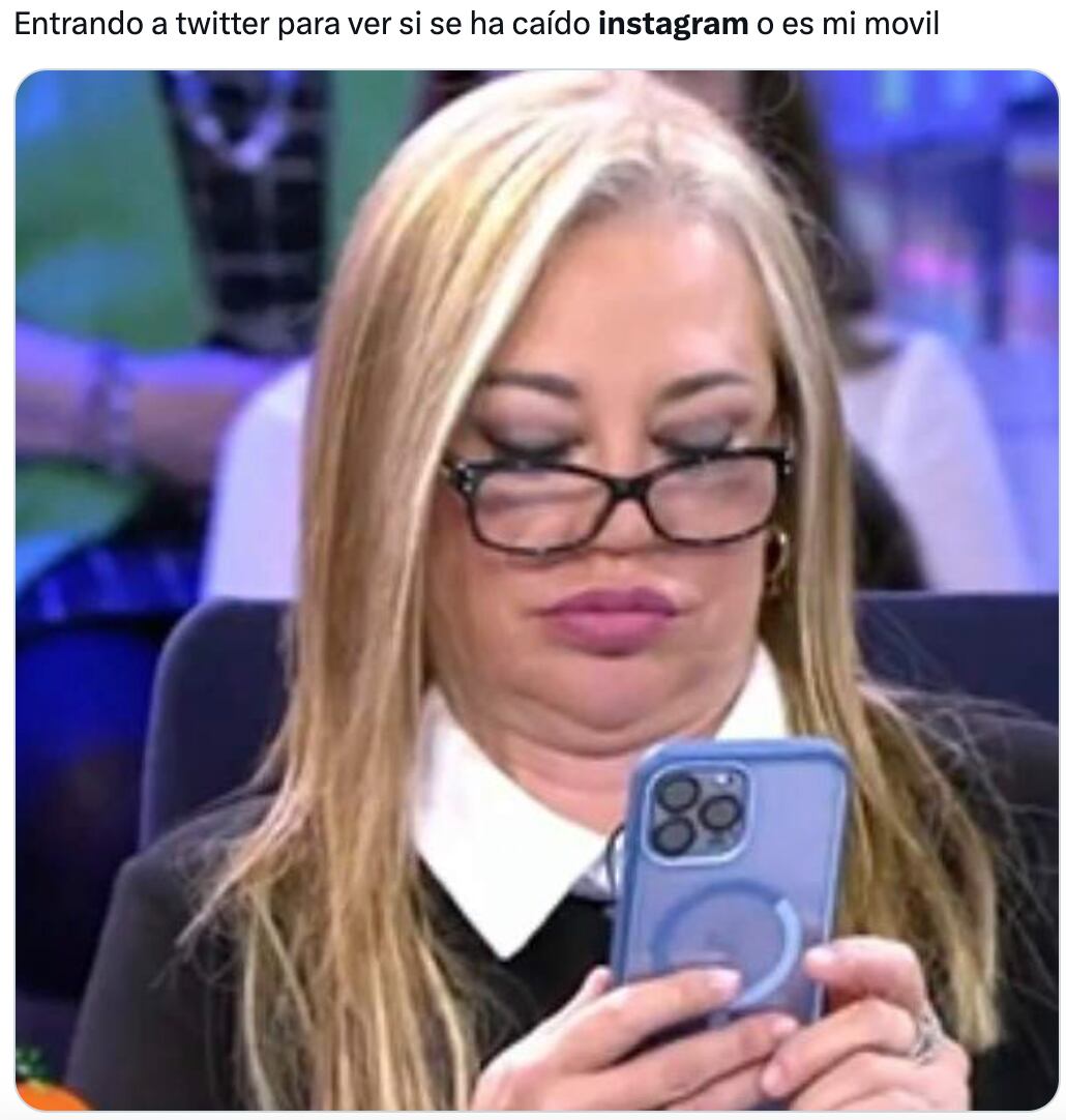 Memes de la caída de Instagram