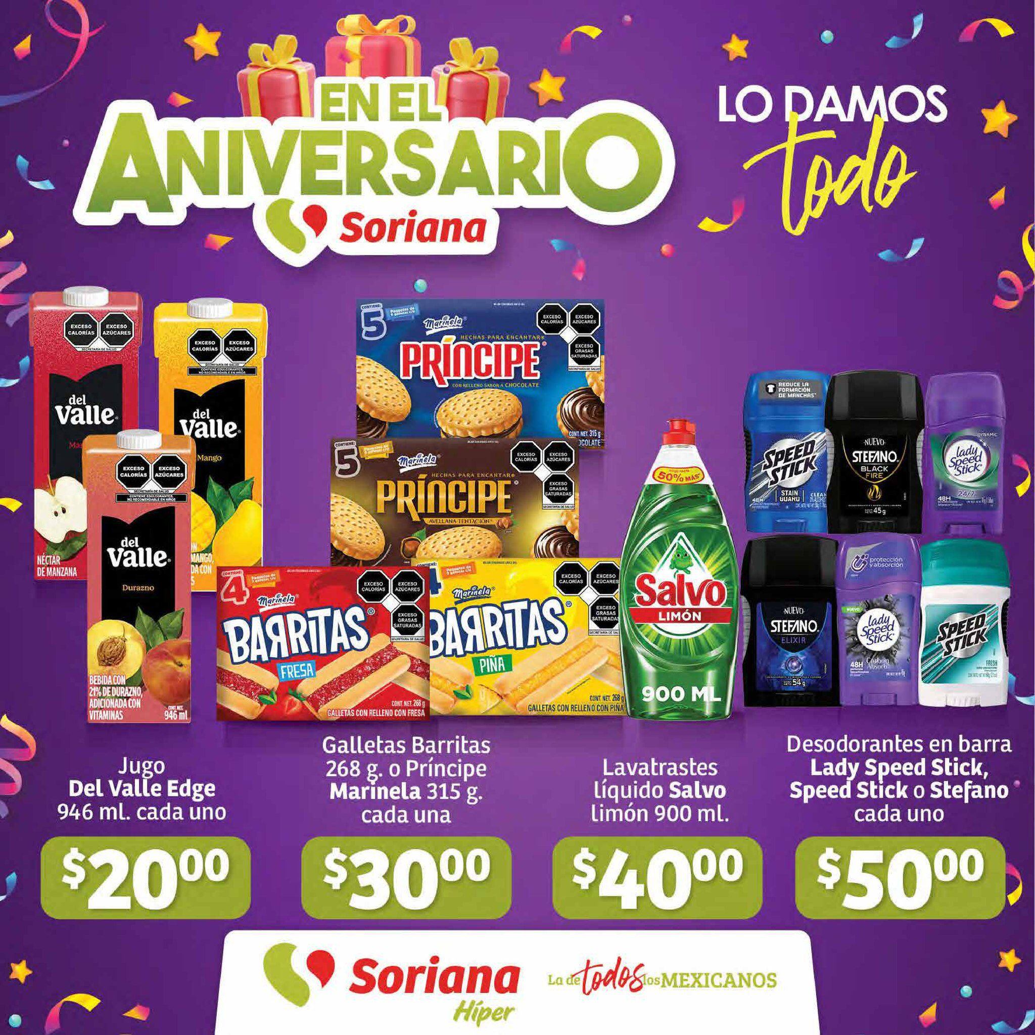 Ofertas en el Soriana Aniversario en toda la tienda.