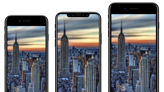 Concepto del iPhone 7s, 8 y 7s Plus.