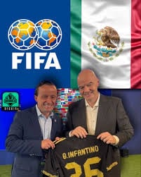 Mikel Arriola en meme que destaca su respaldo a Infantino