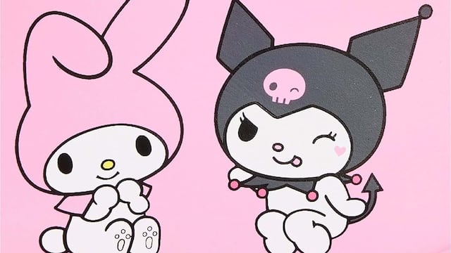 Dibujos de My Melody y Kuromi, amigas de Hello Kitty