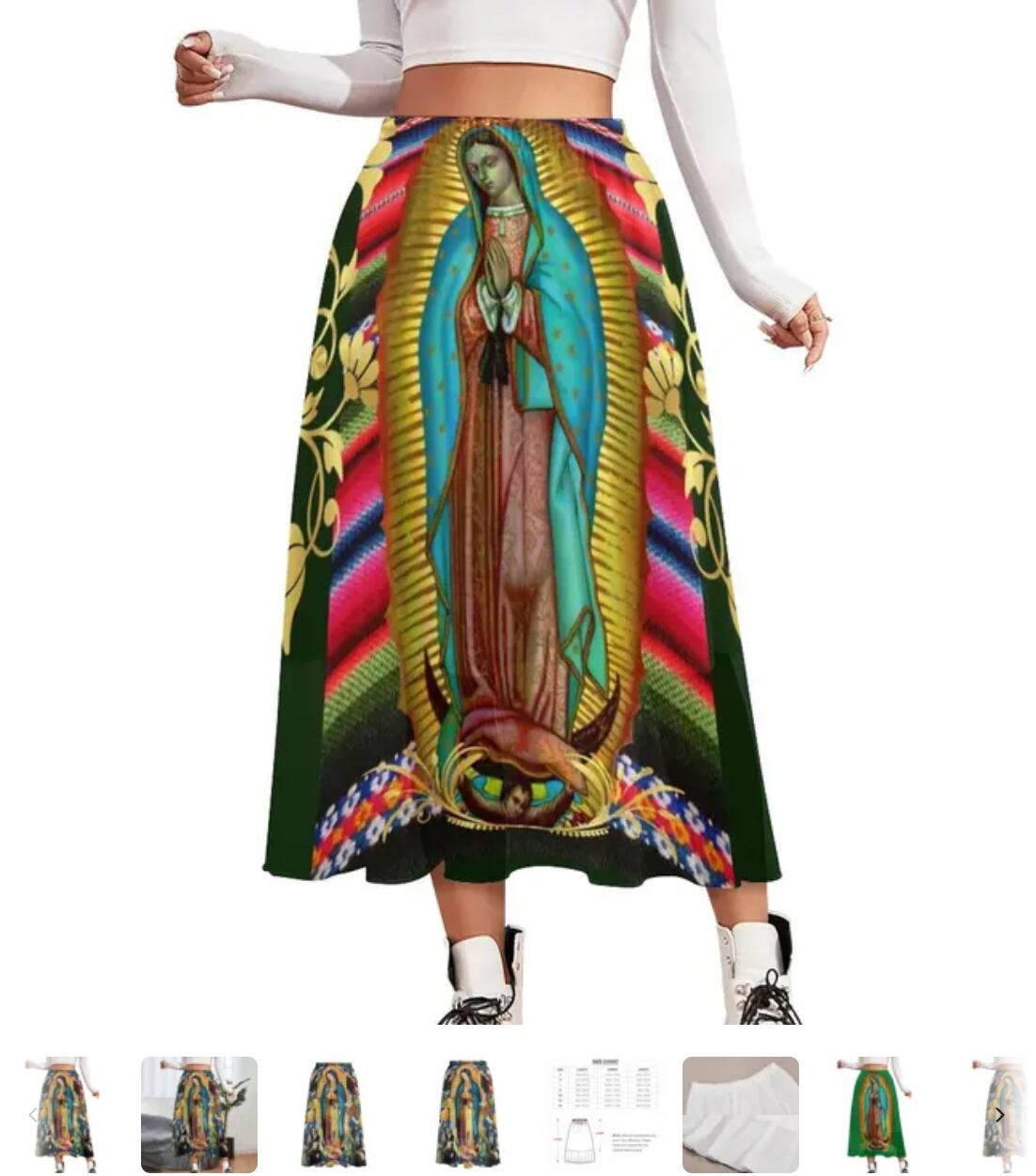 Virgen de Guadalupe en ropa