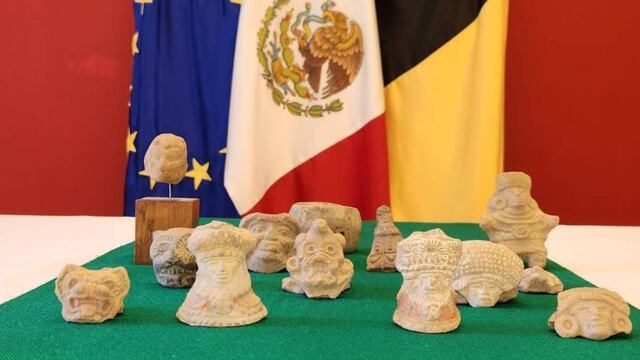 Piezas arqueológicas recuperadas