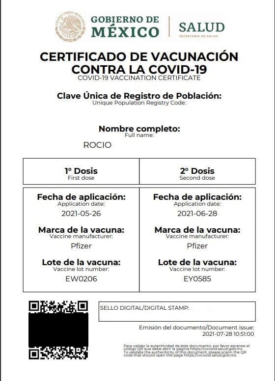 Ya puedes obtener tu certificado de vacunación Covid-19 desde WhatsApp