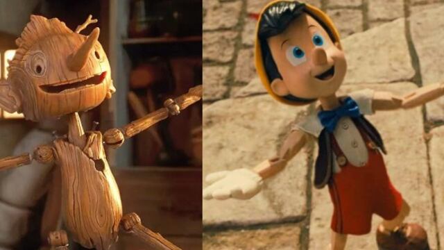 Pinocho de Guillermo del Toro y de Disney