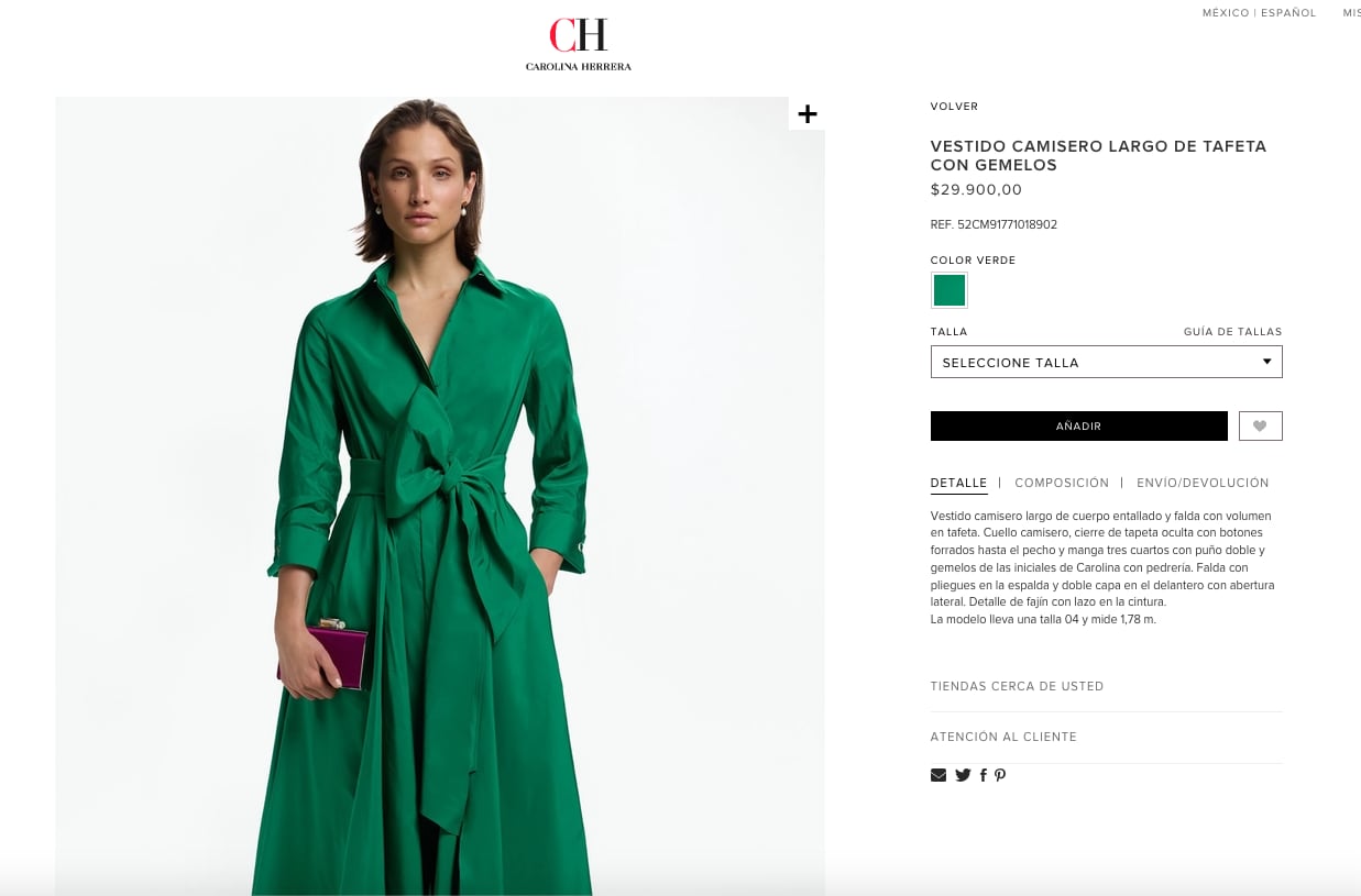 Vestido Carolina Herrera usado por diputada del Partido Verde
