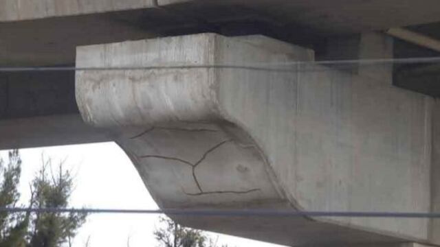 Grieta autopista México-Puebla