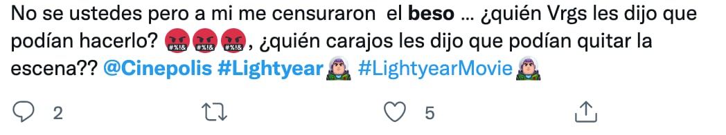 Acusan a Cinépolis y Cinemex de censura poor beso lésbico en Lightyear